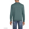Lands’ End Men’s Long Sleeve Cotton Sweater Polo(Tourmaline)