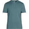 Lands’ End Men’s Short Sleeve American-Grown Supima Cotton Tee with Pocket(Tourmaline)