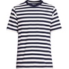 Lands’ End Men’s Super-T Short Sleeve T-Shirt(Navy/Ivory Stripe)