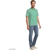 Lands’ End Men’s Super-T Short Sleeve T-Shirt(Vibrant Clover/White Stripe)