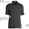 Lands’ End Men’s Supima Cotton Polo Shirt(Black)