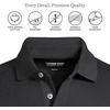 Lands’ End Men’s Supima Cotton Polo Shirt(Black)