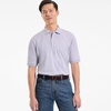 Lands’ End Men’s Supima Cotton Polo Shirt(French Purple Heather)