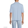 Lands’ End Men’s Supima Cotton Polo Shirt(Light Pool Blue Heather)