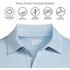 Lands’ End Men’s Supima Cotton Polo Shirt(Pale Slate Blue)