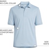 Lands’ End Men’s Supima Cotton Polo Shirt(Pale Slate Blue)
