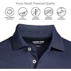 Lands’ End Men’s Supima Cotton Polo Shirt(Radiant Navy)