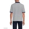 Lands’ End Men’s Supima Cotton Polo Shirt(Radiant Navy Double Stripe)