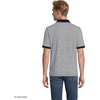 Lands’ End Men’s Supima Cotton Polo Shirt(Radiant Navy Micro Stripe)
