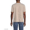 Lands’ End Men’s Supima Cotton Polo Shirt(Rich Ginger Brown Stripe)