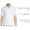 Lands’ End Men’s Supima Cotton Polo Shirt(White)