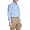 Lands’ End Men’s Tailored Fit No Iron Solid American-Grown Supima Cotton Oxford Dress Shirt(Blue)
