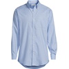 Lands’ End Men’s Tailored Fit No Iron Solid American-Grown Supima Cotton Oxford Dress Shirt(Soft French Blue Plaid)