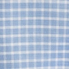 Lands’ End Men’s Tailored Fit No Iron Solid American-Grown Supima Cotton Oxford Dress Shirt(Soft French Blue Plaid)