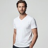 Lands’ End Men’s V-Neck T-Shirt 3 Pack(White)