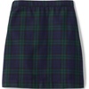 Lands’ End School Uniform Girls Solid A-line Skirt Below the Knee(Classic Navy/evergreen Plaid)