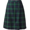 Lands’ End School Uniform Girls Solid A-line Skirt Below the Knee(Hunter/Classic Navy Plaid)