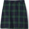 Lands’ End School Uniform Girls Solid A-line Skirt Below the Knee(Plaid Hunter/Classic Navy)