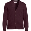 Men’s Fine Gauge Cotton Cardigan(Lush Burgundy)
