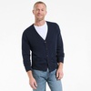 Men’s Fine Gauge Cotton Cardigan(Radiant Navy)