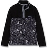 Lands’ End Kids Fleece Quarter Zip(Bubbles/Iron Gate/Black)