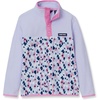 Lands’ End Kids Fleece Quarter Zip(Cheetah/Purple Heather)