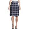 Lands’ End School Uniform Girls Solid A-line Skirt Below the Knee(Classic Navy Plaid)