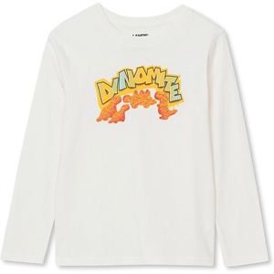 Lands’ End Boys Graphic T Shirt(Dynamite/Egret)