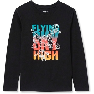 Lands’ End Boys Graphic T Shirt(Glow in the Dark/Black)