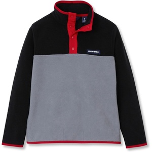 Lands’ End Kids Fleece Quarter Zip(Charcoal Gray/Black)