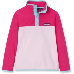 Lands’ End Kids Fleece Quarter Zip(Rose Violet/Pink Tulle)