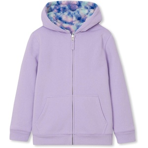 Lands’ End Kids High Pile Lined Zip Hoodie(Galaxy/Lilac Breeze)