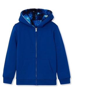Lands’ End Kids High Pile Lined Zip Hoodie(Galaxy/Royal Blue)
