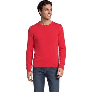 Lands’ End Men’s Fine Gauge Cashmere Sweater(Berry Rouge)
