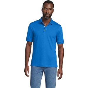 Lands’ End Men’s Supima Cotton Polo Shirt(Bright French Blue)