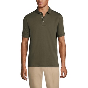 Lands’ End Men’s Supima Cotton Polo Shirt(Forest Moss)