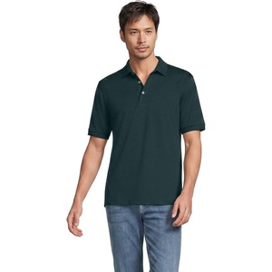 Lands’ End Men’s Supima Cotton Polo Shirt(Green Gables)
