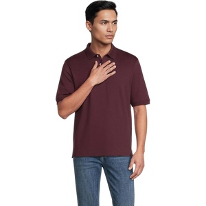 Lands’ End Men’s Supima Cotton Polo Shirt(Lush Burgundy)