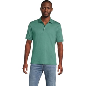 Lands’ End Men’s Supima Cotton Polo Shirt(Mineral Aqua)