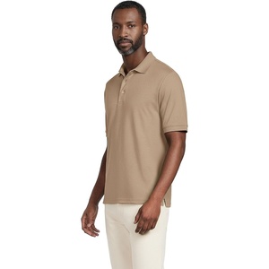Lands’ End Men’s Supima Cotton Polo Shirt(Toasted Rye Heather)