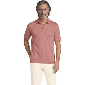 Lands’ End Men’s Supima Cotton Polo Shirt(Vintage Mauve)