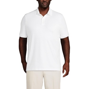 Lands’ End Men’s Supima Cotton Polo Shirt(White)