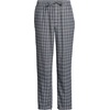 Lands’ End Men’s Flannel Pajama Pants(Gray Stone/Black Plaid)