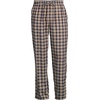 Lands’ End Men’s Flannel Pajama Pants(Radiant Navy/Khaki Plaid)