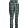 Lands’ End Men’s Flannel Pajama Pants(Spruce/Woodland Green Plaid)