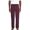 Lands’ End Men’s Flannel Pajama Pants(Burgundy/Radiant Navy Plaid)