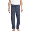 Lands’ End Men’s Flannel Pajama Pants(Nightfall Blue/Navy Plaid)