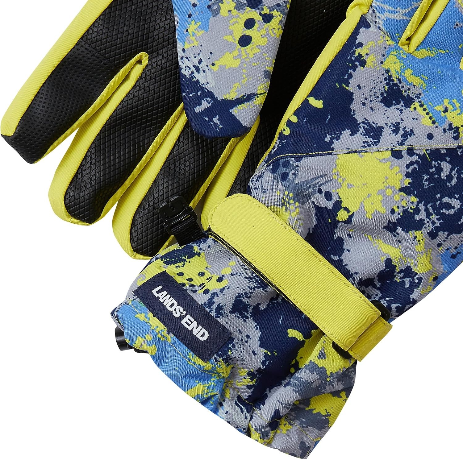 image:imageLands End Kids Squall GlovesPaintPale YellowDark Blue