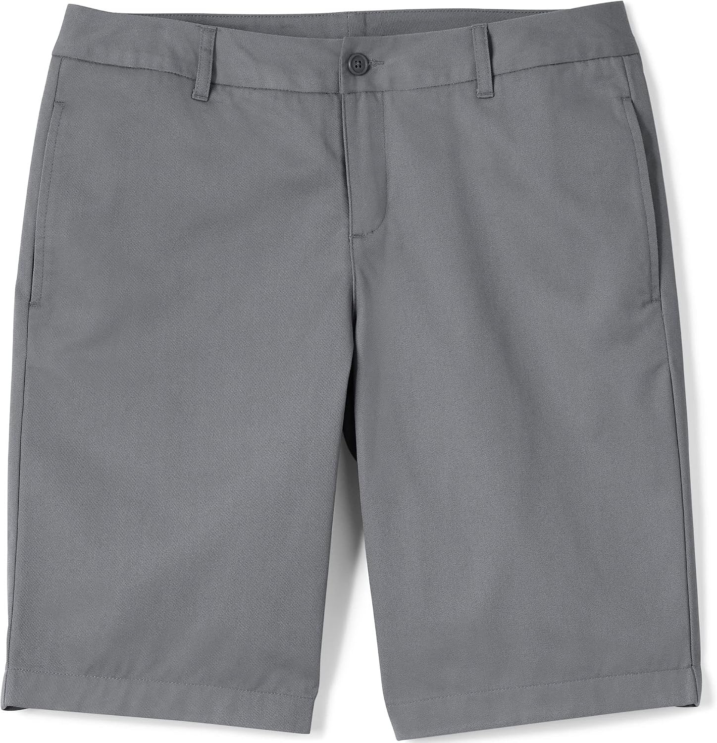 image:imageSchool Uniform Young Womens Plain Front Blend Chino ShortsArctic Gray