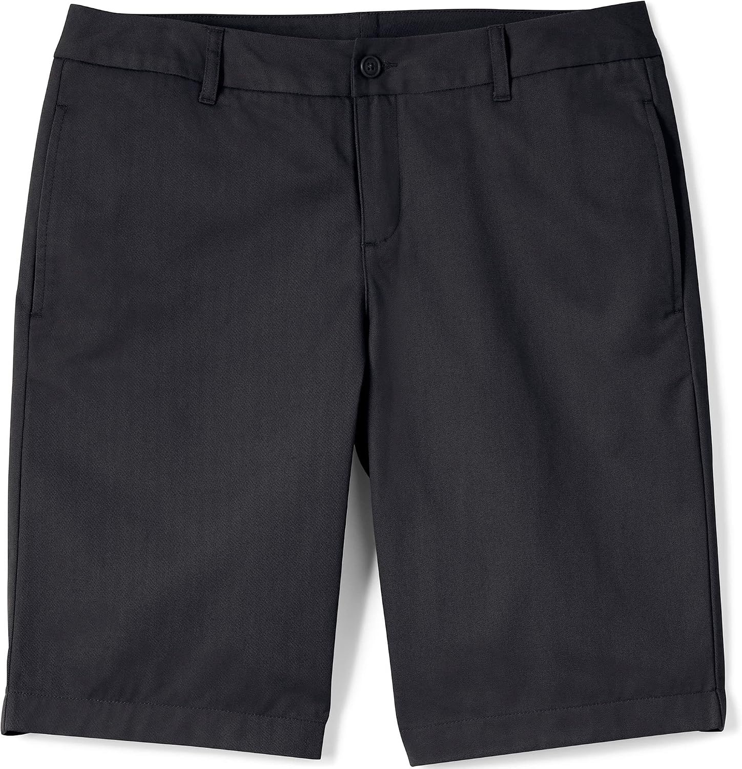image:imageSchool Uniform Young Womens Plain Front Blend Chino ShortsBlack